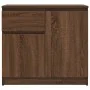 Sideboard with brown oak drawer 71x35x65 cm engineered wood by , Sideboards - Ref: Foro24-861604, Price: 75,85 €, Discount: %