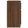 Sideboard with brown oak drawer 71x35x65 cm engineered wood by , Sideboards - Ref: Foro24-861604, Price: 75,85 €, Discount: %
