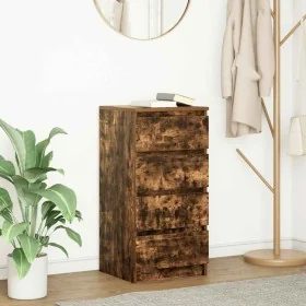 Smoked oak sideboard 37.5x35x76 cm engineered wood by , Sideboards - Ref: Foro24-861755, Price: 72,98 €, Discount: %