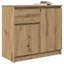 Handgefertigter Eichenschrank mit Schublade, 71x35x65cm, aus Ingenieurholz. von , Sideboards - Ref: Foro24-861606, Preis: 74,...