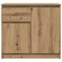 Handgefertigter Eichenschrank mit Schublade, 71x35x65cm, aus Ingenieurholz. von , Sideboards - Ref: Foro24-861606, Preis: 74,...
