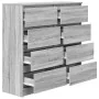 Aparador Sonoma gris 100x35x99 cm madera de ingeniería de , Aparadores - Ref: Foro24-3328494, Precio: 160,58 €, Descuento: %