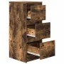 Smoked oak sideboard 29.5x34x76 cm engineered wood by , Sideboards - Ref: Foro24-861638, Price: 61,08 €, Discount: %