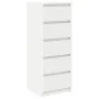White sideboard with drawers 37.5x35x99 cm engineered wood by , Sideboards - Ref: Foro24-861760, Price: 95,72 €, Discount: %