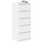 White sideboard with drawers 37.5x35x99 cm engineered wood by , Sideboards - Ref: Foro24-861760, Price: 95,72 €, Discount: %