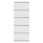 White sideboard with drawers 37.5x35x99 cm engineered wood by , Sideboards - Ref: Foro24-861760, Price: 95,72 €, Discount: %