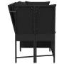 3-piece garden sofas and black synthetic rattan cushions by , Outdoor sofas - Ref: Foro24-4104122, Price: 299,37 €, Discount: %