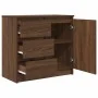 Sideboard with brown oak drawer 71x35x65 cm engineered wood by , Sideboards - Ref: Foro24-861577, Price: 83,27 €, Discount: %