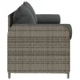 Sofá de jardín de 3 plazas con cojines ratán sintético gris by , Outdoor sofas - Ref: Foro24-4104174, Price: 238,98 €, Discou...