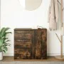 Aparador con cajón roble ahumado 71x35x65 cm madera ingeniería by , Sideboards - Ref: Foro24-861575, Price: 80,91 €, Discount: %