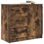 Aparador con cajón roble ahumado 71x35x65 cm madera ingeniería by , Sideboards - Ref: Foro24-861575, Price: 80,91 €, Discount: %
