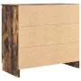 Aparador con cajón roble ahumado 71x35x65 cm madera ingeniería by , Sideboards - Ref: Foro24-861575, Price: 80,91 €, Discount: %