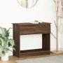 Mesa consola con cajones roble marrón 85,5x38,5x74,5 cm von , Seitentische - Ref: Foro24-861397, Preis: 78,99 €, Rabatt: %