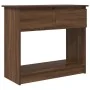 Mesa consola con cajones roble marrón 85,5x38,5x74,5 cm von , Seitentische - Ref: Foro24-861397, Preis: 78,99 €, Rabatt: %
