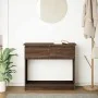 Mesa consola con cajones roble marrón 85,5x38,5x74,5 cm von , Seitentische - Ref: Foro24-861397, Preis: 78,99 €, Rabatt: %