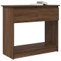 Mesa consola con cajones roble marrón 85,5x38,5x74,5 cm von , Seitentische - Ref: Foro24-861397, Preis: 78,99 €, Rabatt: %