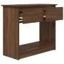 Mesa consola con cajones roble marrón 85,5x38,5x74,5 cm von , Seitentische - Ref: Foro24-861397, Preis: 78,99 €, Rabatt: %