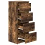 Aparador roble ahumado 37,5x35x99 cm madera de ingeniería von , Sideboards - Ref: Foro24-861701, Preis: 76,40 €, Rabatt: %