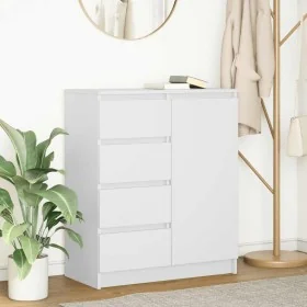 Aparador con cajones blanco 71x35x84 cm madera de ingeniería by , Sideboards - Ref: Foro24-861580, Price: 100,83 €, Discount: %