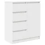 Aparador con cajones blanco 71x35x84 cm madera de ingeniería de , Aparadores - Ref: Foro24-861580, Precio: 100,79 €, Descuent...