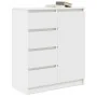 Aparador con cajones blanco 71x35x84 cm madera de ingeniería de , Aparadores - Ref: Foro24-861580, Precio: 100,79 €, Descuent...