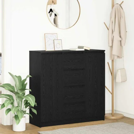 Aparador con cajones roble negro 100,5x35x98,5 cm de , Aparadores - Ref: Foro24-3328454, Precio: 168,59 €, Descuento: %