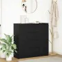 Aparador con cajones roble negro 100,5x35x98,5 cm de , Aparadores - Ref: Foro24-3328454, Precio: 168,59 €, Descuento: %