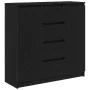 Aparador con cajones roble negro 100,5x35x98,5 cm de , Aparadores - Ref: Foro24-3328454, Precio: 168,59 €, Descuento: %