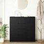 Aparador con cajones roble negro 100,5x35x98,5 cm de , Aparadores - Ref: Foro24-3328454, Precio: 168,59 €, Descuento: %