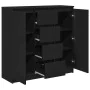 Aparador con cajones roble negro 100,5x35x98,5 cm de , Aparadores - Ref: Foro24-3328454, Precio: 168,59 €, Descuento: %