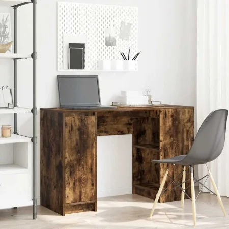 Escritorio roble ahumado 120x42x76 cm madera de ingeniería de , Escritorios - Ref: Foro24-861818, Precio: 93,28 €, Descuento: %
