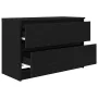 Mueble de TV de madera de ingeniería negro 80x35x54 cm de , Muebles TV - Ref: Foro24-861788, Precio: 79,10 €, Descuento: %