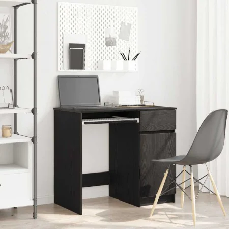 Escritorio roble negro 86x49x76 cm madera de ingeniería de , Escritorios - Ref: Foro24-861824, Precio: 102,52 €, Descuento: %