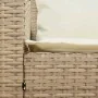 Sofá de jardín de 5 plazas con cojines ratán sintético beige by , Garden sets - Ref: Foro24-4104115, Price: 336,91 €, Discoun...