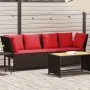 Sofá de jardín con cojines ratán sintético marrón by , Outdoor sofas - Ref: Foro24-4104129, Price: 312,91 €, Discount: %