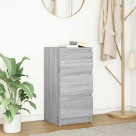 Sonoma gray sideboard 37.5x35x76 cm engineered wood by , Sideboards - Ref: Foro24-861729, Price: 64,96 €, Discount: %