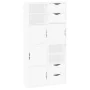 Auxiliary cabinets 4 units "ODDA" white 40x24x79 cm by , Sideboards - Ref: Foro24-3365349, Price: 226,89 €, Discount: %