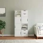 Auxiliary cabinets 4 units "ODDA" white 40x24x79 cm by , Sideboards - Ref: Foro24-3365349, Price: 226,89 €, Discount: %