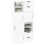 Auxiliary cabinets 4 units "ODDA" white 40x24x79 cm by , Sideboards - Ref: Foro24-3365349, Price: 226,89 €, Discount: %