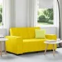 Zweiplätziges Samtsofa in Gelb, 120 cm. von , Sofas - Ref: Foro24-4105016, Preis: 204,85 €, Rabatt: %