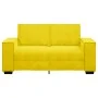 Zweiplätziges Samtsofa in Gelb, 120 cm. von , Sofas - Ref: Foro24-4105016, Preis: 204,85 €, Rabatt: %