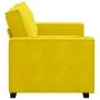 Zweiplätziges Samtsofa in Gelb, 120 cm. von , Sofas - Ref: Foro24-4105016, Preis: 204,85 €, Rabatt: %