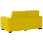 Zweiplätziges Samtsofa in Gelb, 120 cm. von , Sofas - Ref: Foro24-4105016, Preis: 204,85 €, Rabatt: %