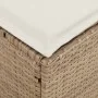 Garten-Essgruppe mit 4-teiligen Kissen aus synthetischem Rattan in Beige. von , Gartensets - Ref: Foro24-4104134, Preis: 339,...