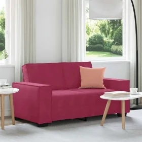 Two-seater velvet sofa in burgundy red, 120 cm by , Sofas - Ref: Foro24-4105014, Price: 204,85 €, Discount: %