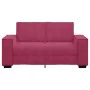 Sofá de 2 plazas de terciopelo rojo tinto 120 cm de , Sofás - Ref: Foro24-4105014, Precio: 204,82 €, Descuento: %