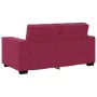 Sofá de 2 plazas de terciopelo rojo tinto 120 cm de , Sofás - Ref: Foro24-4105014, Precio: 204,82 €, Descuento: %