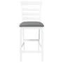 Barhocker mit 2 Stück massiven weißen Gummiholz-Sitzkissen. von , Küchenhocker - Ref: Foro24-4102541, Preis: 123,89 €, Rabatt: %