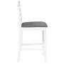 Barhocker mit 2 Stück massiven weißen Gummiholz-Sitzkissen. von , Küchenhocker - Ref: Foro24-4102541, Preis: 123,89 €, Rabatt: %