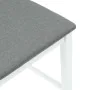 Barhocker mit 2 Stück massiven weißen Gummiholz-Sitzkissen. von , Küchenhocker - Ref: Foro24-4102541, Preis: 123,89 €, Rabatt: %